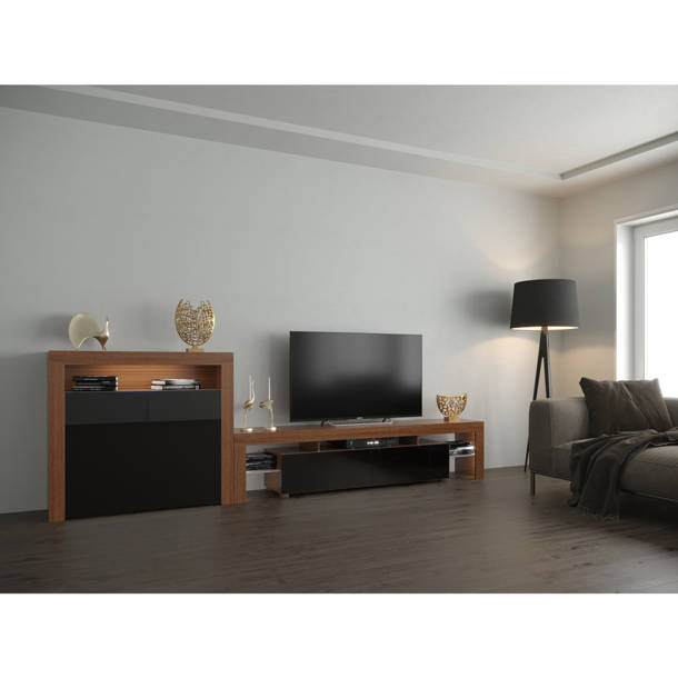 Orren Ellis Earle TV Stand for TVs up to 65" with Fireplace Included